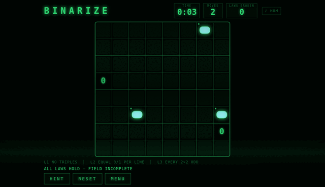 Binarize screenshot