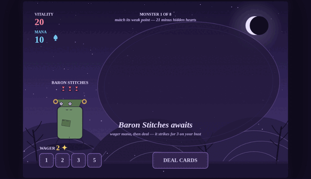 Monster Blackjack screenshot