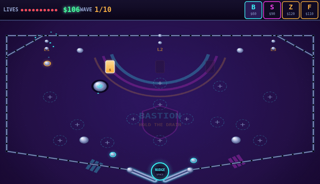 Pinball Bastion screenshot